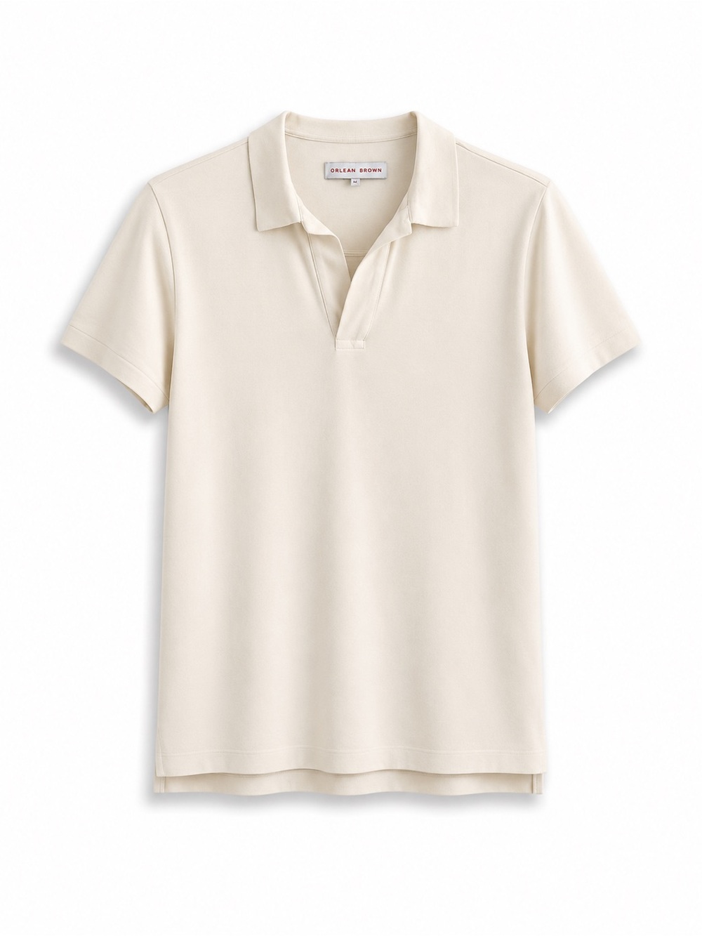 ORLEBAR BROWN SOFT WHITE POLO SHIRT SZ L